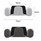 2pcs Vehicle-Mounted Metal Adhesive Double-Hook Phone Holder