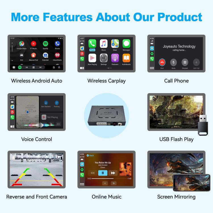 Wireless CarPlay / Android Auto Module Decoder, For Land Rover Discovery/F-pace (Harman) 2010-2018 JOYEAUTO WZLR-1, For Land Rover Evoque (Bosch) 2010-2018 JOYEAUTO WZLR-2, For Land Rover 2008-2012 JOYEAUTO WZLR-3                                       ...