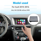 JOYEAUTO WZAU Wireless CarPlay Module Decoder, For Audi A4L/A5/Q5/B8 Without MMI 2010-2016, For Audi A3MMI 2012-2018, 2016-2018 A4/A5/Q2/Q7/B9, For Audi A1/Q3 MMI 2G 3G 2012-2018, For Audi A6/A7/A8 MIB，MMI，RMC 2012-2017                                 ...