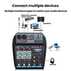 D4 4-Channel Mixer With Reverb Stage & Live Streaming Audio Mixer