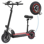 For KUGOO M4 / M4 PRO Electric Scooters Inflatable Off-Road Tire With Rear Wheel Motor Hub, 500W, 800W
