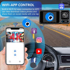 2-Inch WIFI Mobile Phone Playback 4K HD Night Vision Dashcam, Front+Interior, Front+Interior+Rear, Front+Interior+Rear+32g, Front+Interior+Rear+64g