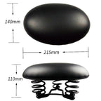 BIKERSAY Noseless MTB Saddle with Spring Shock Absorption Pressure Relief Comfort Bicycle Seat for Mountain Road Bike