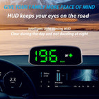 Solar-Powered Wireless Electronic Dog Speed Meter Head-Up Display, KM/H, MP/H
