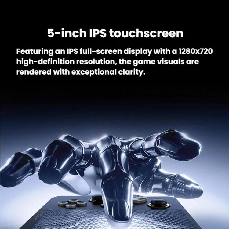 GAMEMT E5 Ultra 5 Inch HD IPS Touchscreen Android Gaming Handheld, 6+128 No Game Card, 64G, 128G, 256G