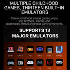 GAMEMT E5 5 Inch HD Screen Retro Game Console Dual-Core Processor Handheld, 32GB, 64GB, 128GB, Raw Machine Without Games