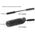 Artificial Wool Fiber Stick Car Crevice Wheel Hub Cleaning Brush