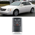 For Cadillac Car Remote Key Fob Case With Sedan Key Blade Blank, 3+1 Buttons