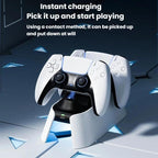 For PS5 ipega KD28 Handheld Fast Charging Dock Dual-Charging Game Controller Charger, KD28