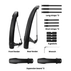 WEST BIKING YP0714046 Bike Front & Rear Extended Fenders Waterproof Mudguards Cycling Accessories
