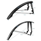 WEST BIKING YP0714046 Bike Front & Rear Extended Fenders Waterproof Mudguards Cycling Accessories