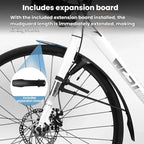 WEST BIKING YP0714046 Bike Front & Rear Extended Fenders Waterproof Mudguards Cycling Accessories