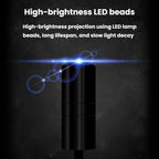 G-301 Universal Car Interior Projection Ambient Light USB High-Brightness Decorative Light, I LOVE YOU Red, I LOVE YOU Blue