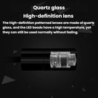 G-301 Universal Car Interior Projection Ambient Light USB High-Brightness Decorative Light, I LOVE YOU Red, I LOVE YOU Blue
