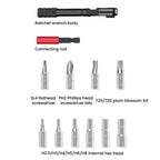 ENLEE EN56 12pcs Bike Ratchet Wrench Set Multifunctional Portable Bicycle Repair Tool Kit, EN56 12pcs