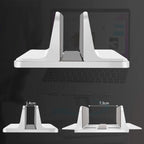 Aluminum Alloy Adjustable Laptop Vertical Stand Space-Saving Desk Organizer