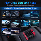 OBD2 Full System Diagnostic Tool Oil Maintenance Electronic Parking Brake Reset, THINKSAFE
