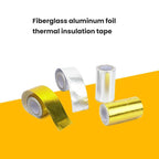 Auto Engine Intake Manifold Turbocharger Heat Insulation Aluminum Foil Tape, 5x1000cm Gold, 5x1000cm Silver, 10x500cm Gold, 10x500cm Silver, 10x1000cm Gold, 10x1000cm Silver