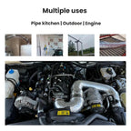 Auto Engine Intake Manifold Turbocharger Heat Insulation Aluminum Foil Tape, 5x1000cm Gold, 5x1000cm Silver, 10x500cm Gold, 10x500cm Silver, 10x1000cm Gold, 10x1000cm Silver