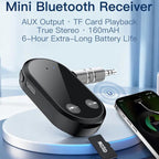 Stereo Bluetooth 5.3 Receiver Hands-Free Wireless Adapter 3.5mm Audio AUX Adapter, BC03