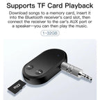 Stereo Bluetooth 5.3 Receiver Hands-Free Wireless Adapter 3.5mm Audio AUX Adapter, BC03