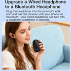 Stereo Bluetooth 5.3 Receiver Hands-Free Wireless Adapter 3.5mm Audio AUX Adapter, BC03