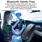 Stereo Bluetooth 5.3 Receiver Hands-Free Wireless Adapter 3.5mm Audio AUX Adapter, BC03