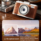 M11 3 Inch 4K Retro HD Camera Student CCD Digital Point-And-Shoot Camera