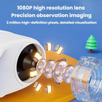 2 Inch IPS Portable Digital Microscope Kids Manual Focus Microscope With Light