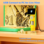 H113 Portable Handheld Digital Microscope Kids Microscope With LED Light