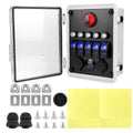 5+3 Position Rocker Switch Power Panel With Waterproof Electrical Box, Model A, Model B