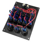 5+3 Position Rocker Switch Power Panel With Waterproof Electrical Box, Model A, Model B