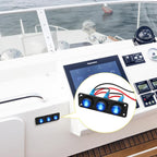 Round Waterproof Marine Panel Switch With LED Light, 1 Button Red, 2 Button Red, 3 Button Red, 4 Button Red, 5 Button Red, 6 Button Red, 1 Button Blue, 2 Button Blue, 3 Button Blue, 4 Button Blue, 5 Button Blue, 6 Button Blue, 1 Button Green           ...