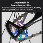 WEST BIKING YP0719490 Bike Jockey Wheel With Metal Bearings Road Bike Rear Derailleur Jockey Wheel, 11T Black, 11T Red, 11T Colorful, 13T Black, 13T Red, 13T Colorful