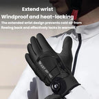 WEST BIKING YP0211270 Winter Bike Windproof Warm Gloves Water-Repellent Gloves With Buckle, M, L, XL, 2XL
