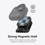 For Insta360 Go Ultra Camera TELESIN Magnetic Pivot Clip First-Person View Cap Mount Accessory