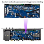 FX12L Preamp Effects Processor Bluetooth USB Home Stage Feedback Suppression Anti-Howling Processor, US Plug, EU Plug, UK Plug, AU Plug