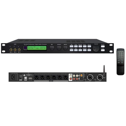 X5S Digital Effects Processor With Feedback Suppression Anti-Interference Treatment Reverb Equalization Adjustment, US Plug, EU Plug, UK Plug, AU Plug