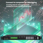 X5S Digital Effects Processor With Feedback Suppression Anti-Interference Treatment Reverb Equalization Adjustment, US Plug, EU Plug, UK Plug, AU Plug