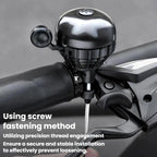 WEST BIKING YP0706061 Bike Thumb Bell Aluminum Alloy Loud & Compact Bicycle Bell