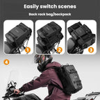 WEST BIKING Motorcycle Large-Capacity Rear Seat Bag Riding Modular Hanging Bag, 20L, 30L