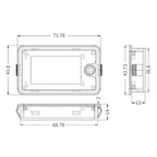 TEKM 8-100V Two-Wire Battery Power LCD Digital Display