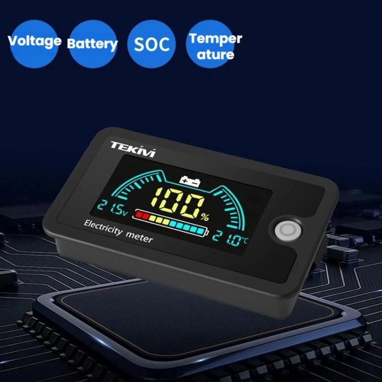 TEKM 8-100V Two-Wire Battery Power LCD Digital Display