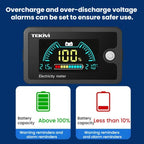 TEKM 8-100V Two-Wire Battery Power LCD Digital Display