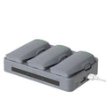 For DJI Neo 2 YX Triple Battery Charger Hub with PD 65W Fast Charging 3-Channel Power Management, 3-channel