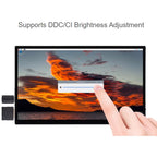 WAVESHARE 13.3-Inch FHD AMOLED Touchscreen 1920x1080 Pixels Fully Laminated Tempered Glass Panel, 32763 EU Plug, 32763 UK Plug, 32763 US Plug