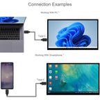 WAVESHARE 13.3-Inch FHD AMOLED Touchscreen 1920x1080 Pixels Fully Laminated Tempered Glass Panel, 32763 EU Plug, 32763 UK Plug, 32763 US Plug