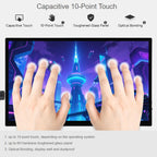 WAVESHARE 13.3-Inch FHD AMOLED Touchscreen 1920x1080 Pixels Fully Laminated Tempered Glass Panel, 32763 EU Plug, 32763 UK Plug, 32763 US Plug