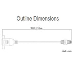WAVESHARE 1M RJ45 Effective Shielded Network Cable Extension Cable