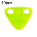 10pcs Bicycle Emergency Night Riding High-Visibility Reflective Stickers, Single-sided Flocked On Back, Double-sided